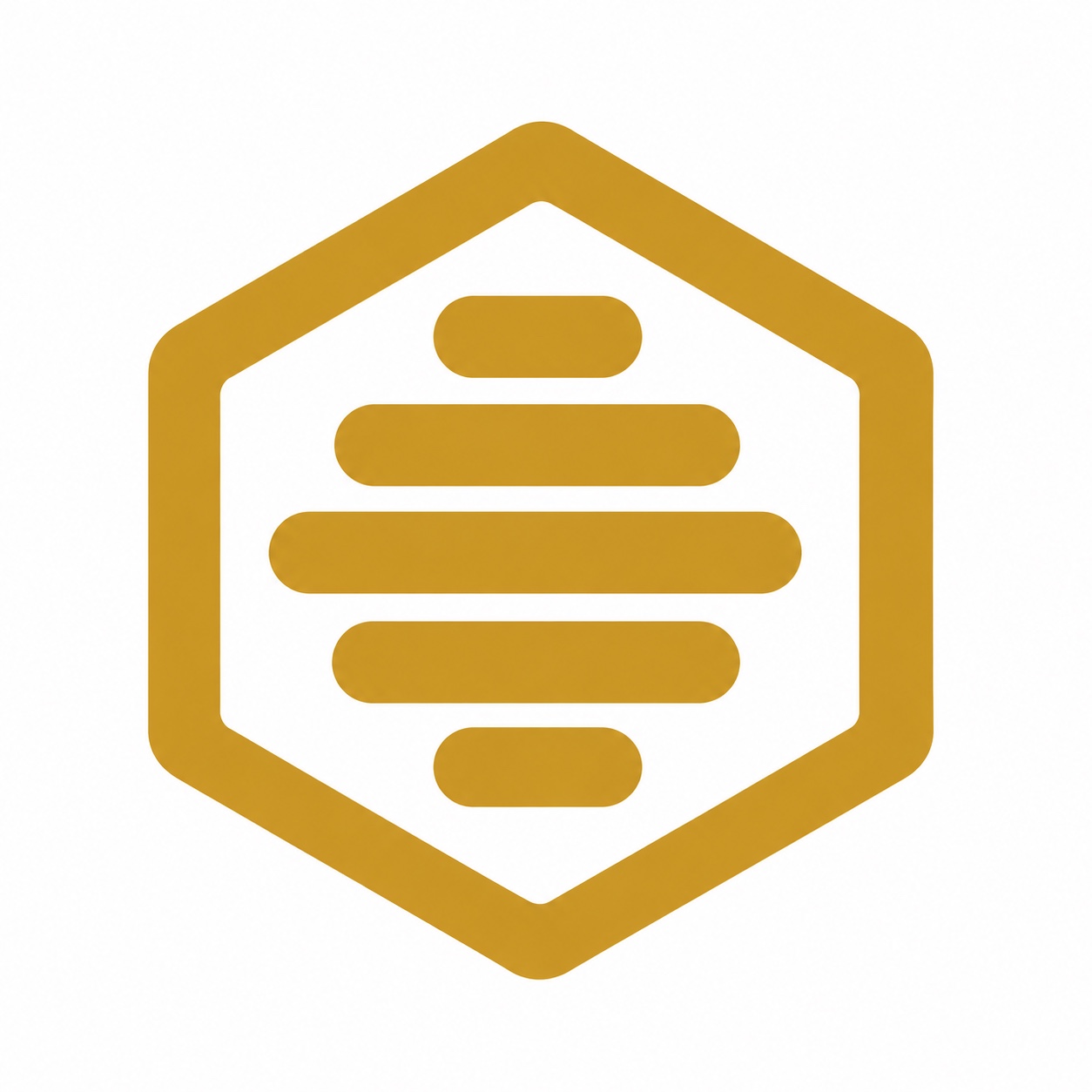 ApoHive – originalt gyldent bikube-logo
